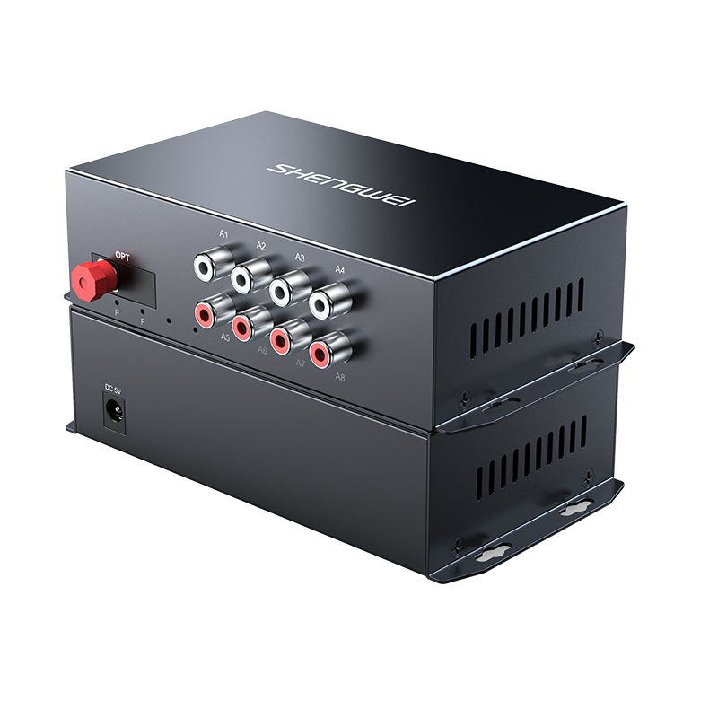 DGDJ04AA 蓮花頭音頻光端機(jī) 語(yǔ)音廣播工程級(jí)光纖轉(zhuǎn)換器 4路雙向FC單模單纖音頻延長(zhǎng)器